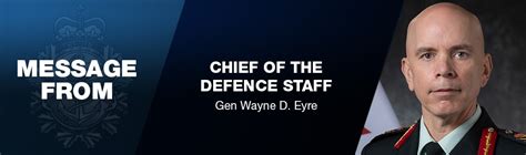 CDS Message: Appointment of the new Chief of the Defence .